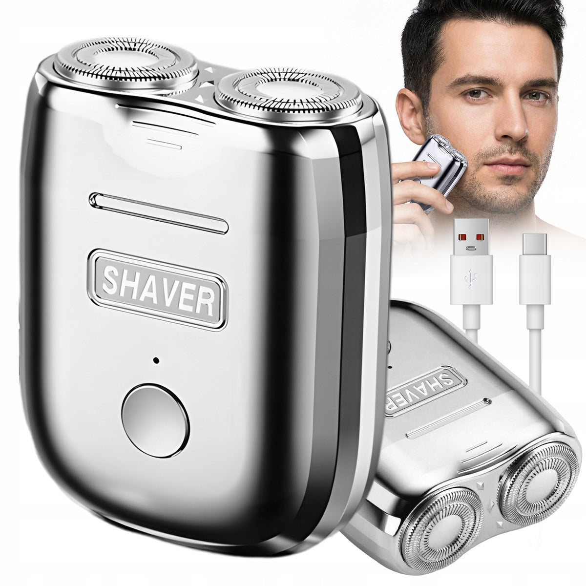 Mini Electric Travel Shaver For Car Office Pocket