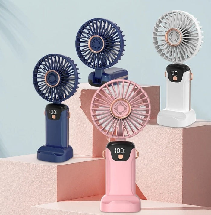 Mini Fan 7h Handheld Wireless Portable 1800mAh Ventura Functions tilt angle adjustment