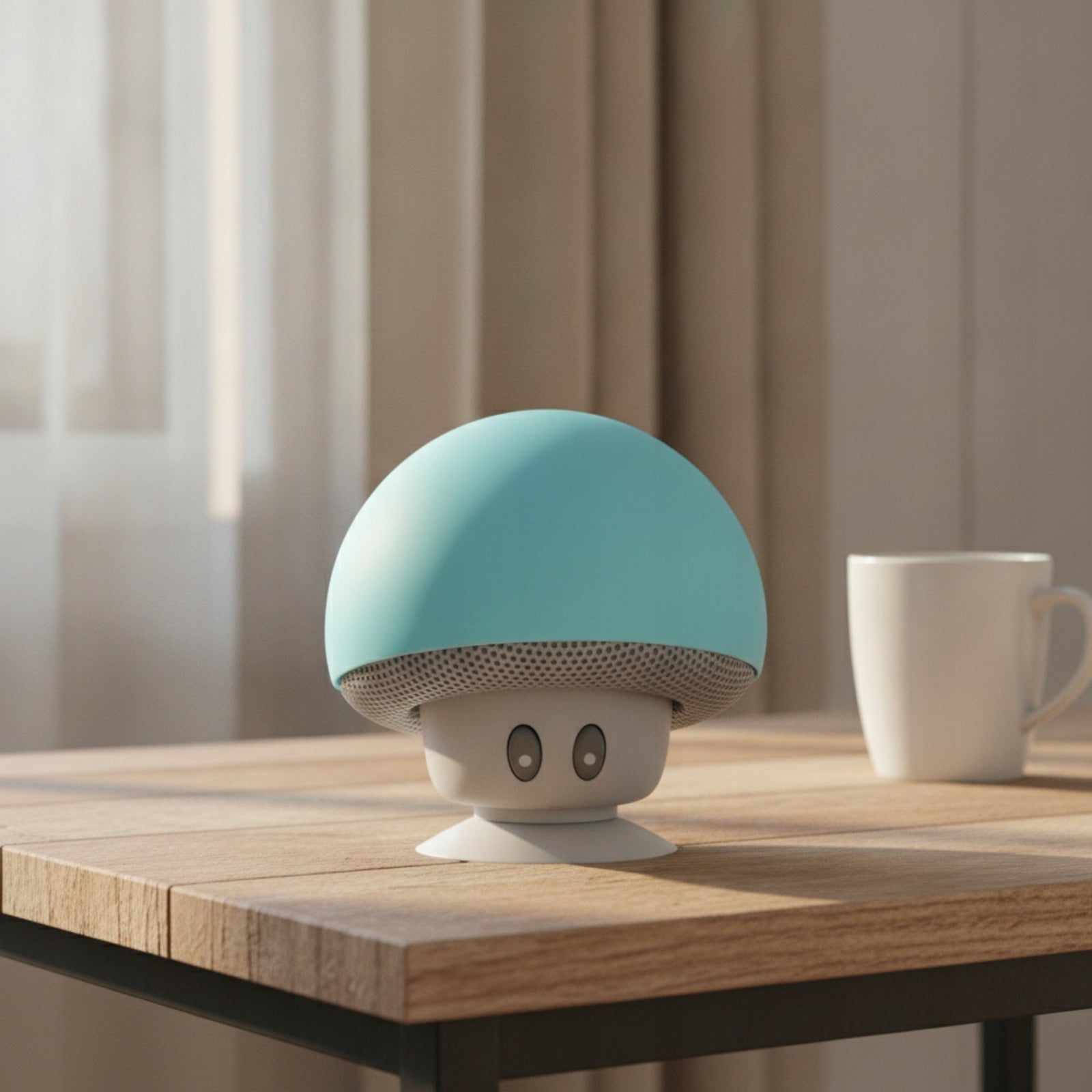 Mini Fungus Speaker Waterproof Speaker with Phone Stand Portable for Desk Packaging status original