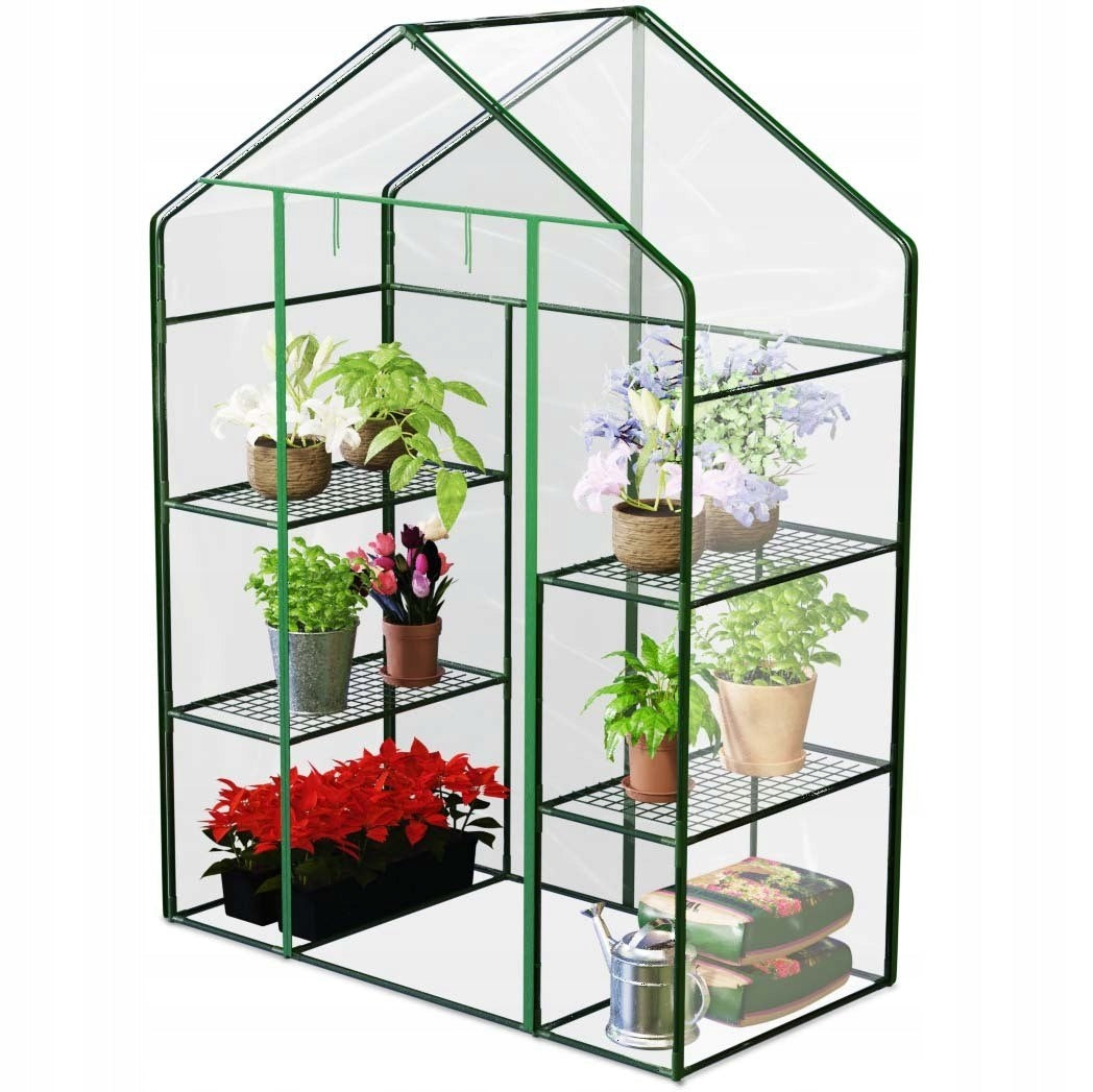 Mini Garden and Balcony Greenhouse 195x140x70 cm with 2 PVC Shelves Product weight with unit packaging 6 kg