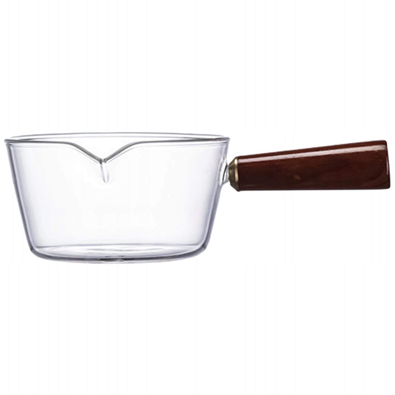 Mini Glass Cooking Pot Cool Resisting Coffee Milk Pitcher Heat 400ml