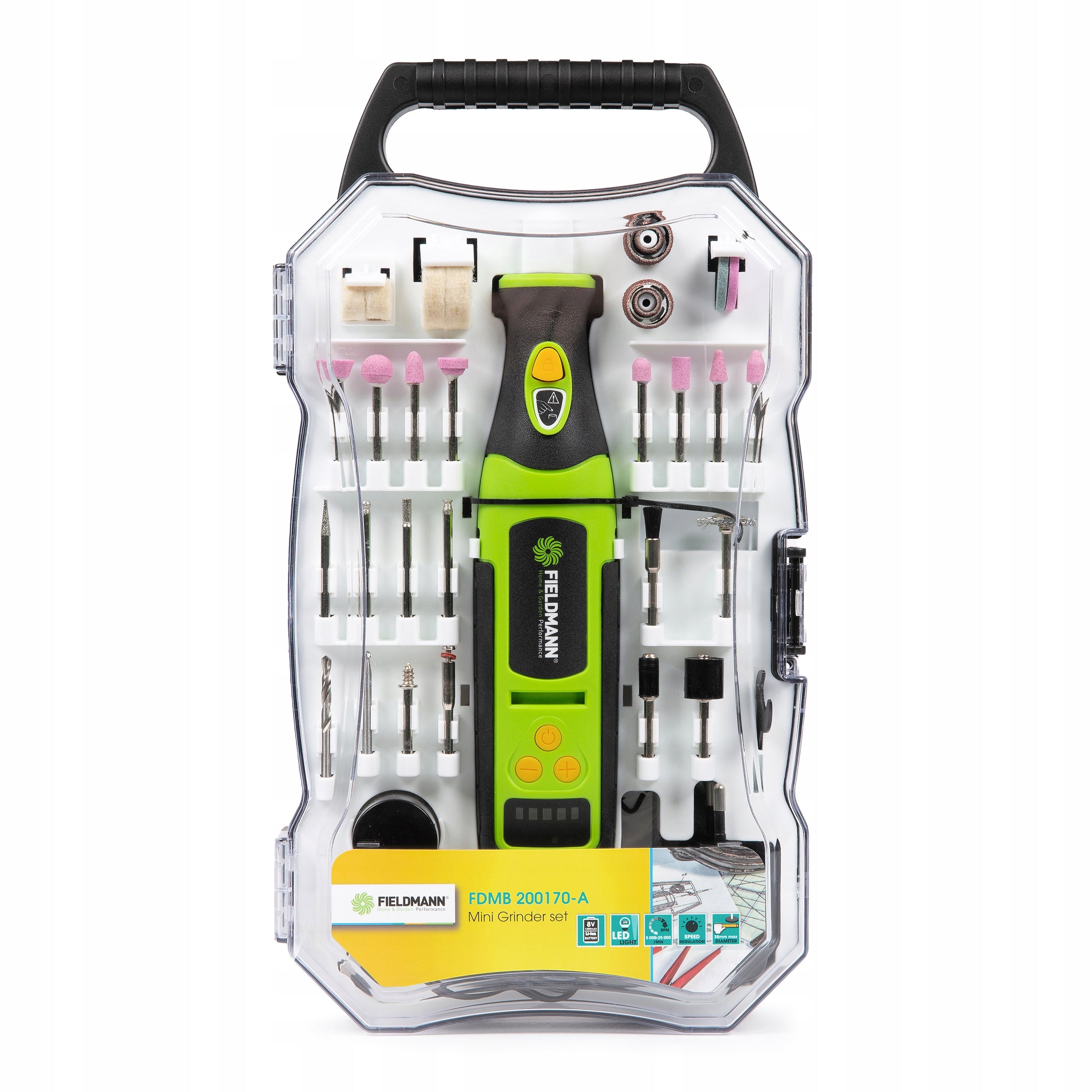 Mini Grinder Milling Machine Fieldmann 1300mAh 7,2V 70Elements Packaging status original