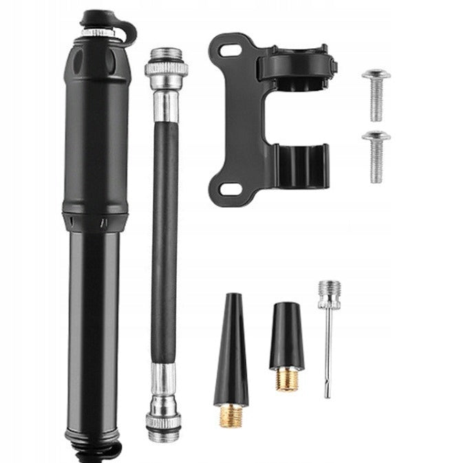 Mini Handheld Bicycle Pump with Handle - Portable, High Pressure Packaging status original
