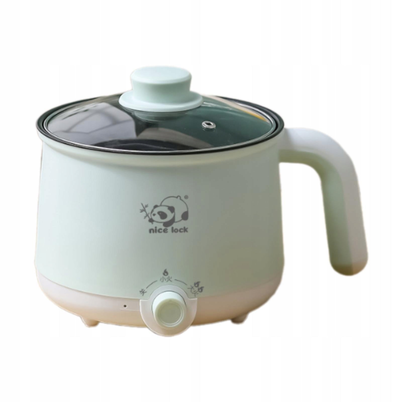 Mini Hot Pot Stainless Steel Dry Protection Portable 2 Gear without steamer