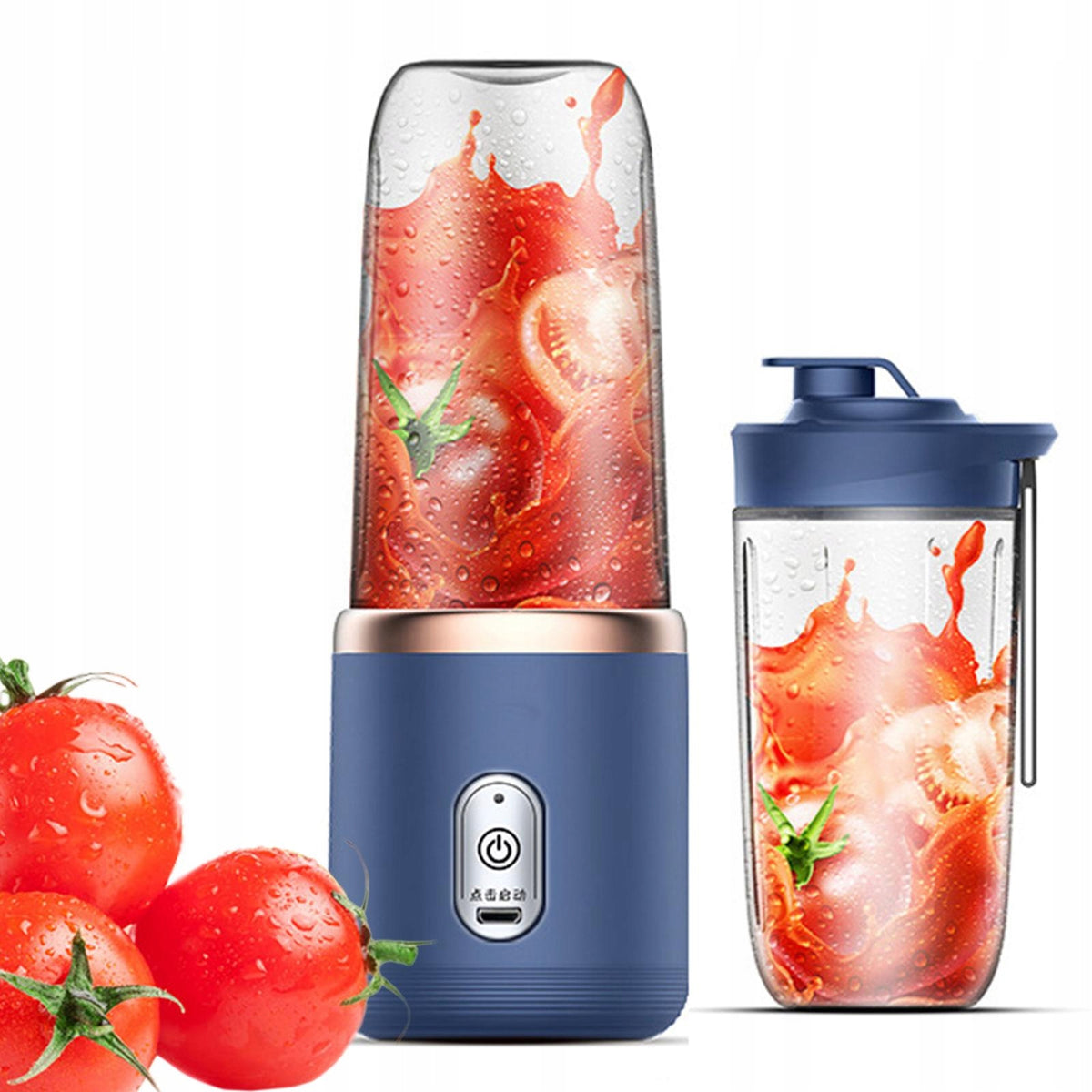 Mini Juicer Juicer Cup USB Fruit Mixer Smoothie Blender Fruit Juicing Blue