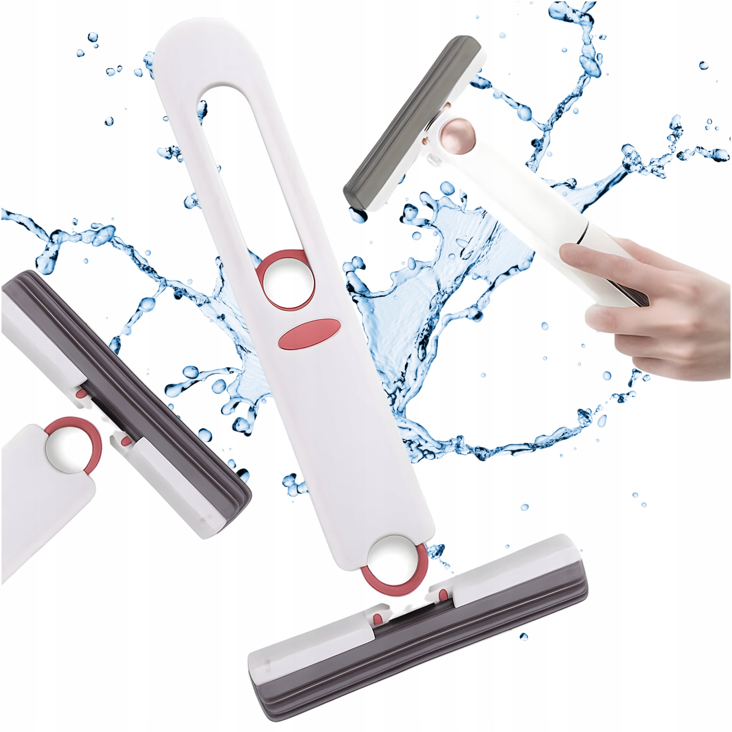 Mini Mop Portable Super Absorbent Sponge Foldable Touchless Automatic