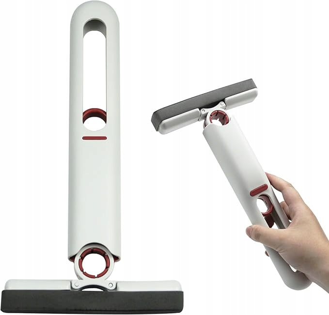 Mini Mop Portable with Squeezer Manual Wash Brush Foldable Sponge