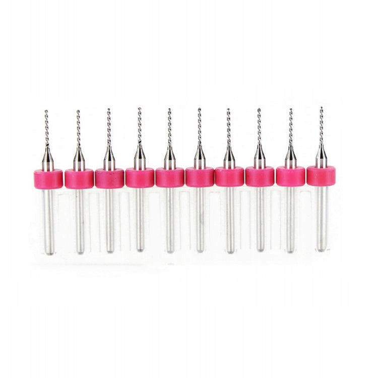 Mini PCB Drill Bits 0,8mm 10 Pcs Carbide Drill Bit Set