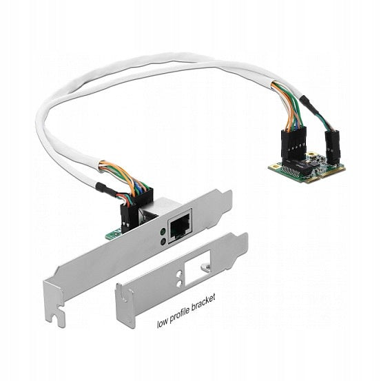Mini PCIe Delock 1x RJ45 Gigabit Low Profile Network Card