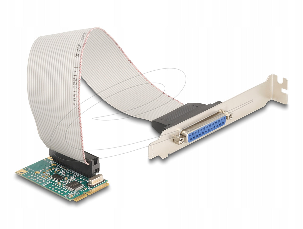 Mini PCIe full size card 1x parallel port Delock 95275 Packaging status original