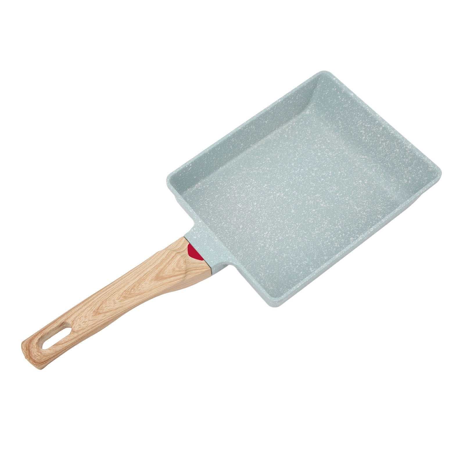 Mini Pan Green Square Non Stick Aluminum Alloy Evenly PB