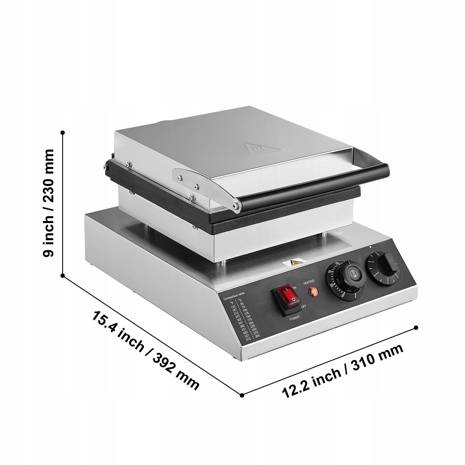 Mini Pancake Maker 1700W 25 Pancakes Silver Adjustable Temperature Power rating 1700 W