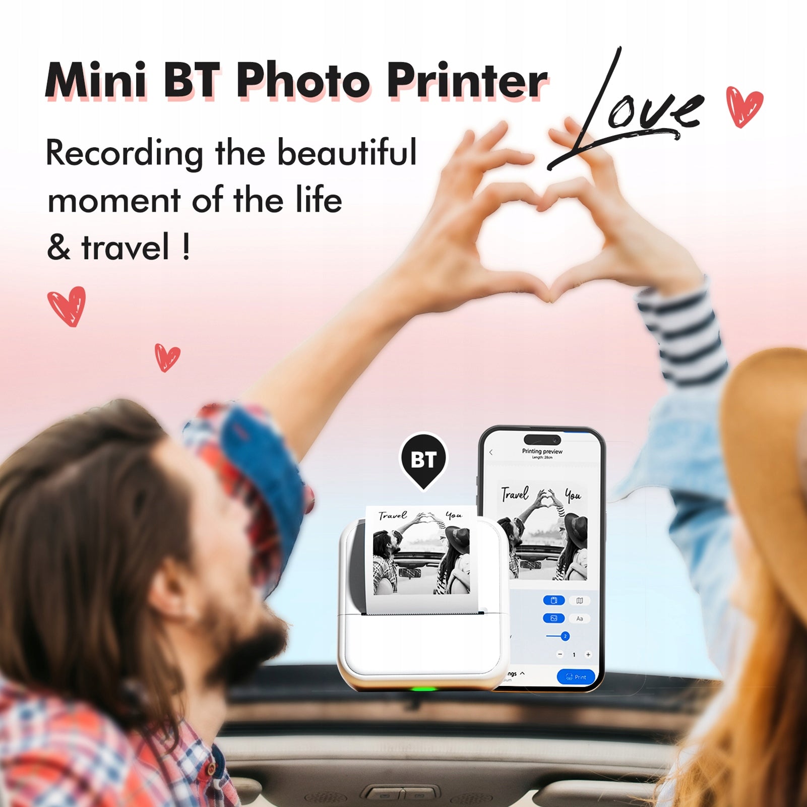 Mini Pocket Instant Thermal Portable Printer X2 Brand no brand
