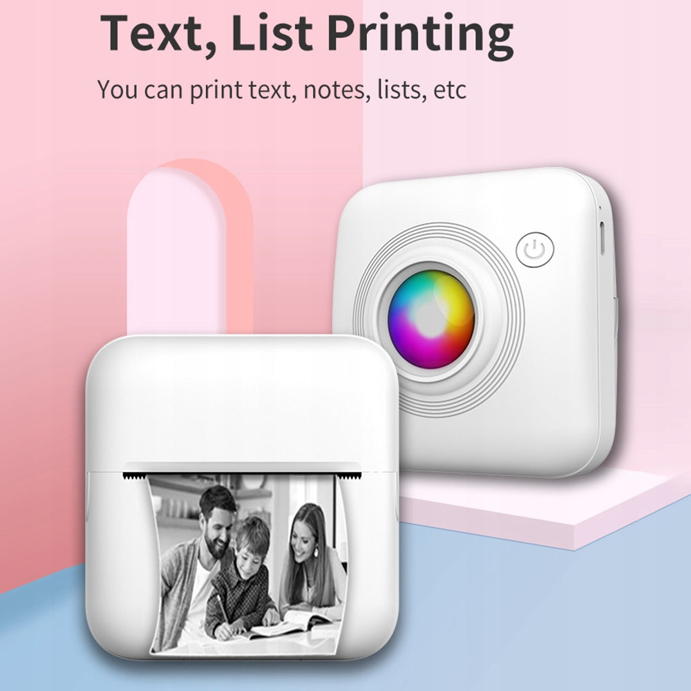 Mini Pocket Printer Portable 58mm T2 Thermal Printer Machine
