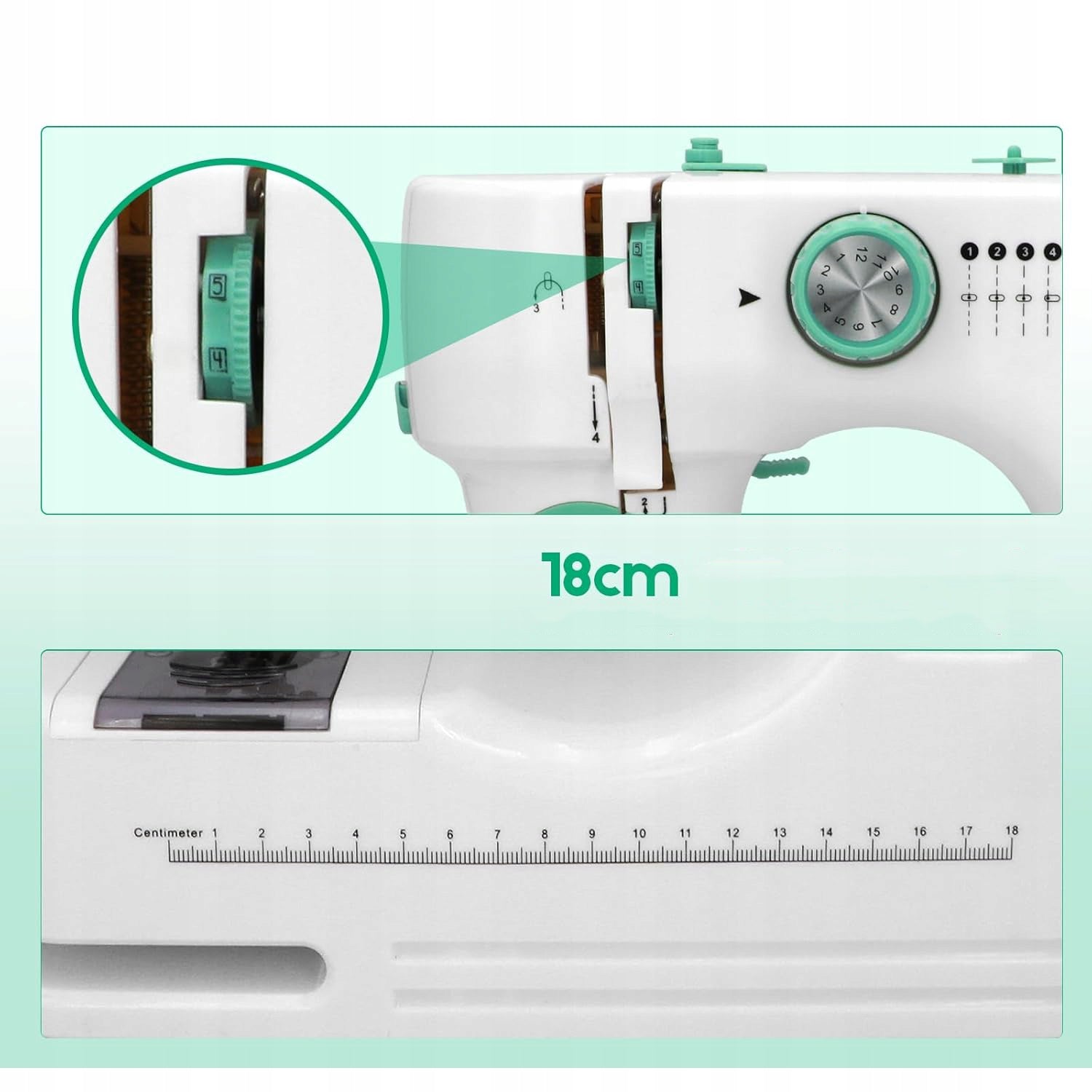 Mini Portable Electric Sewing Machine, Hand Sewing Machine Product weight with unit packaging 2.06 kg