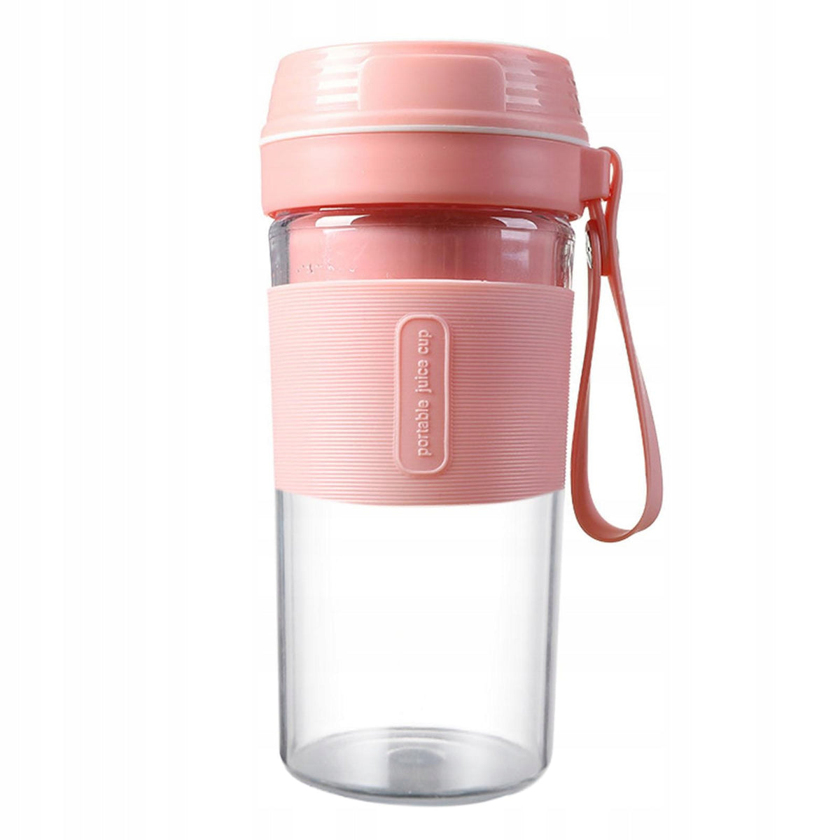 Mini Portable USB Juicer Cup Blender Fruit Mixing for Pink Double Blade Packaging status original