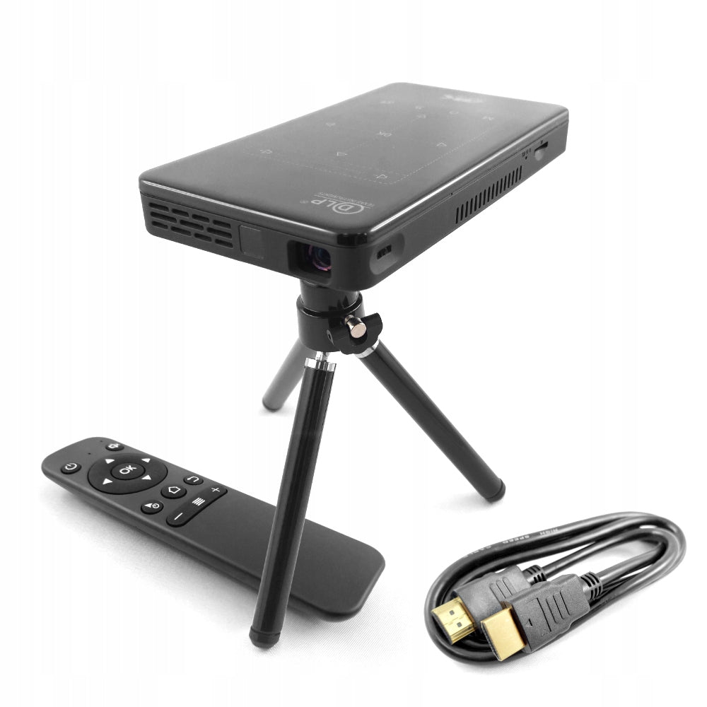 Mini Projector DLP LED Android 9 HDMI 32GB Glasses 3D Applications HDMI