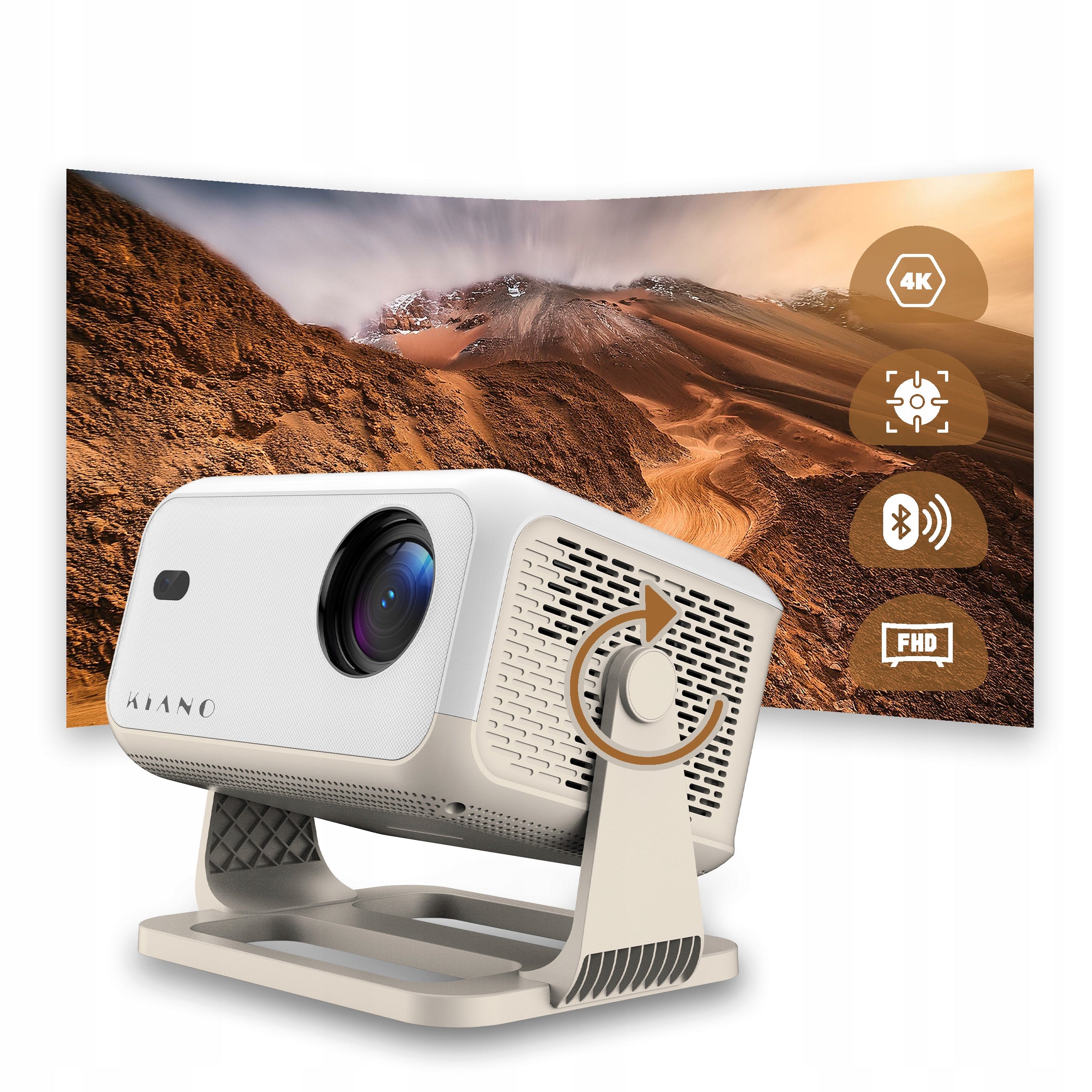 Mini Projector Kiano KVC01 WiFi Android 11 FULL HD 4K Autofocus LED