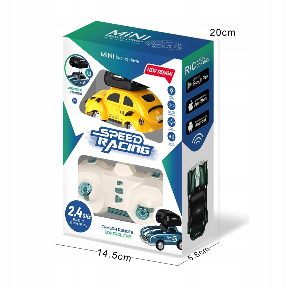 Mini RC Car with HD Camera Remote Controlled Retro Model Video Images Brand no brand