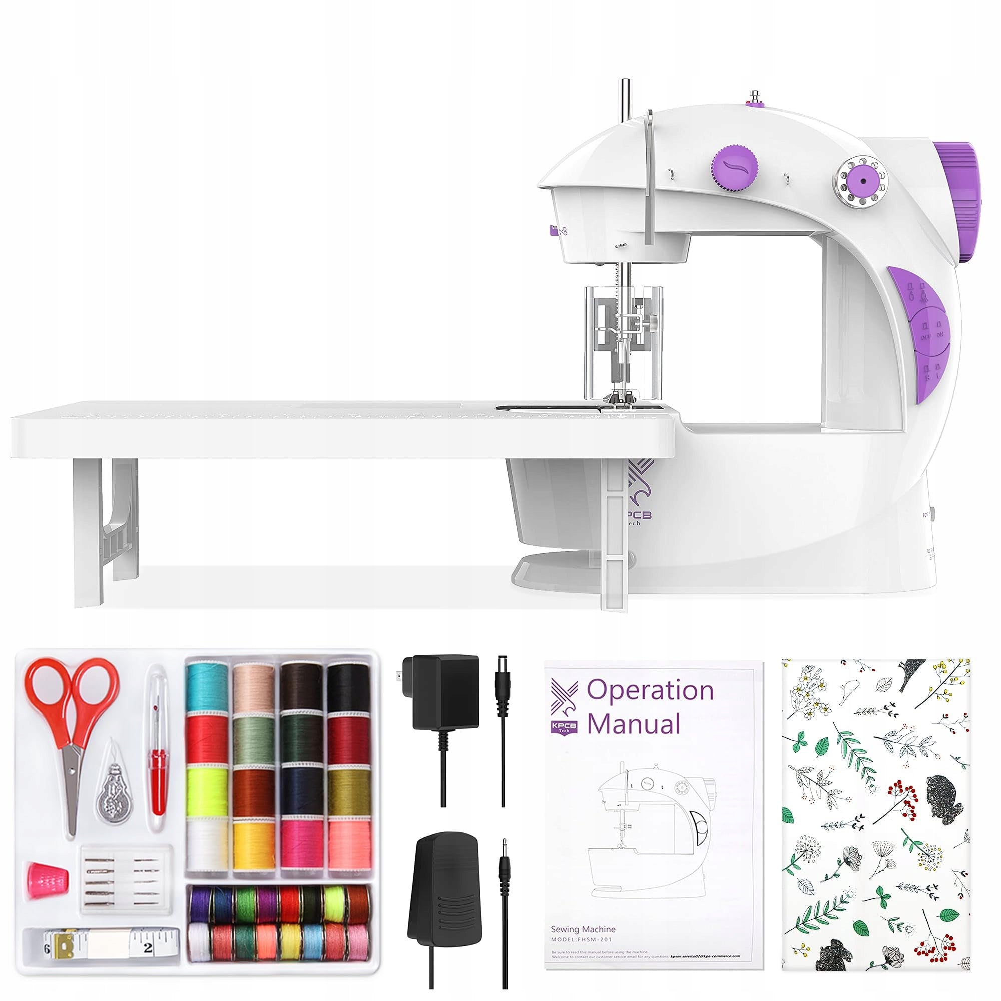 Mini Sewing Machine for Beginners 42 Akcesoria Table