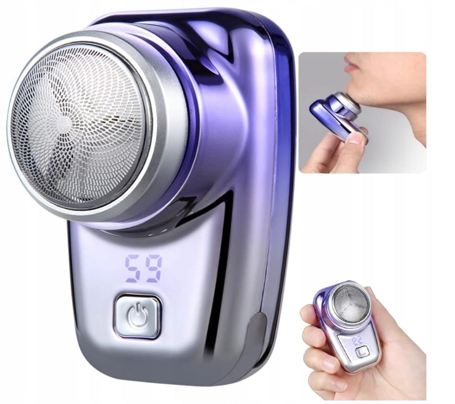 Mini Shaver Portable Electric Razor for Men BLACK