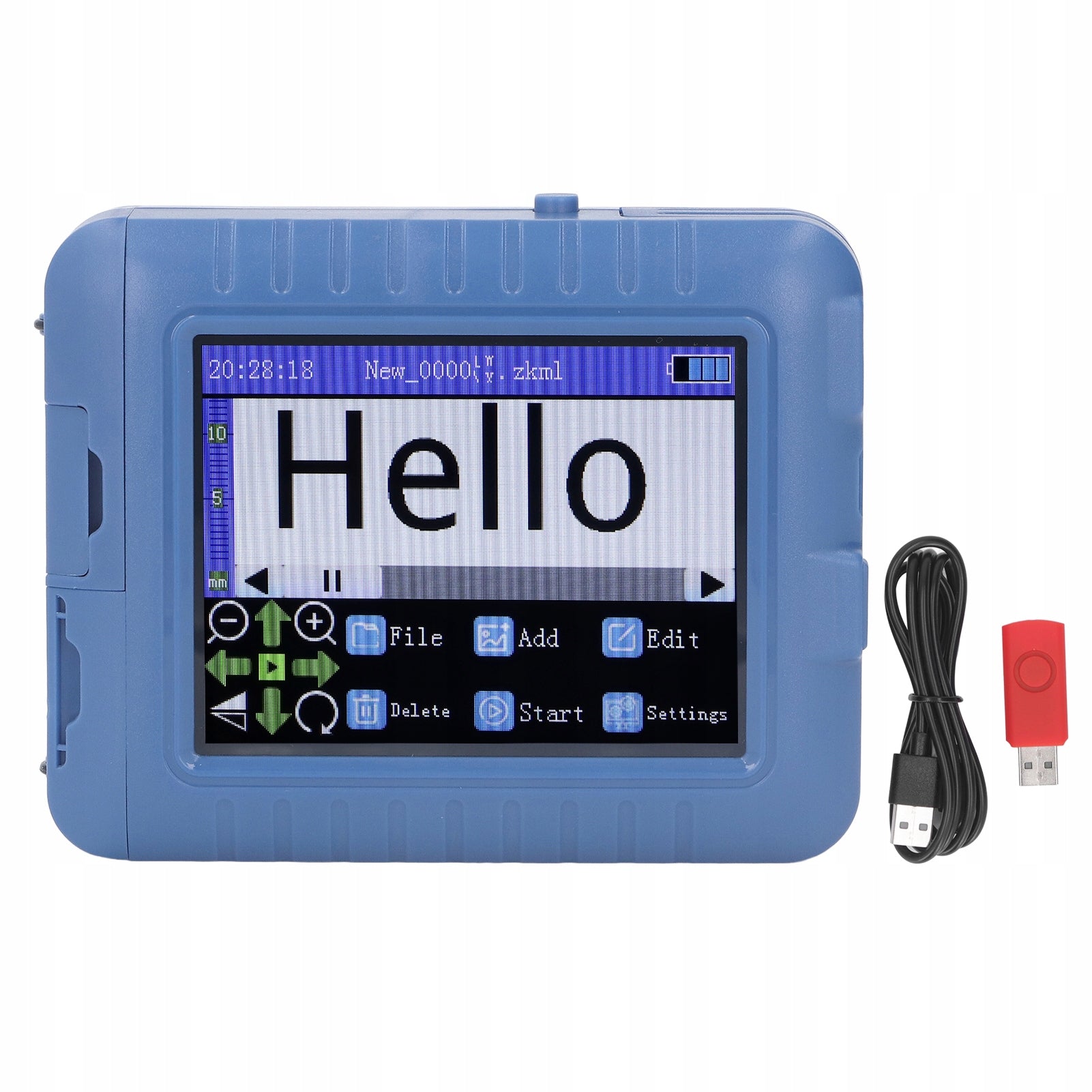 Mini Smart Inkjet Printer 12,7mm 3,5inch Blue US Brand no brand