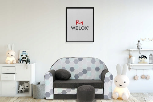 Kindersofa Welox C21, blau 