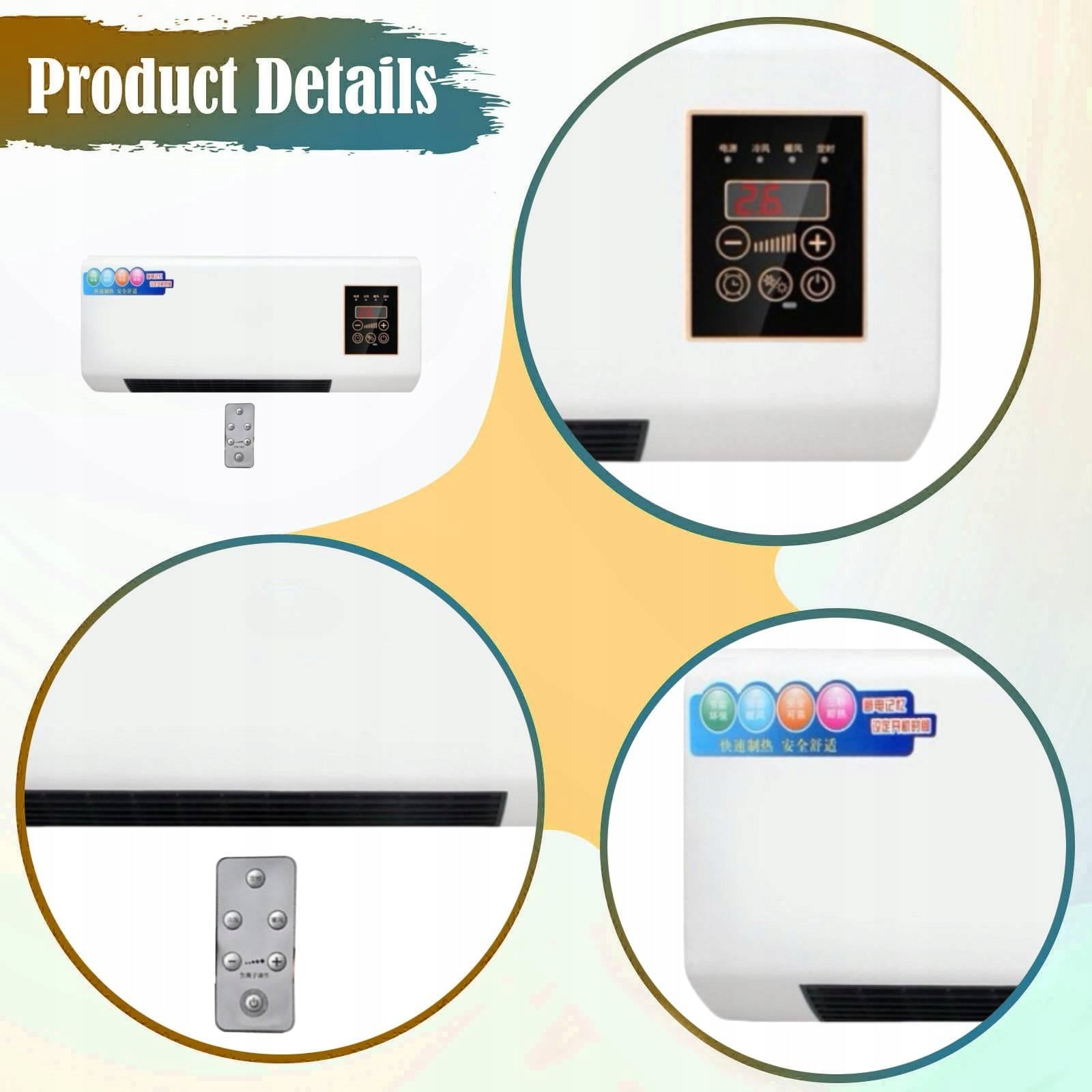 Mini Split Air Conditioner Heater Air Heating Cooling System with White Medical device no
