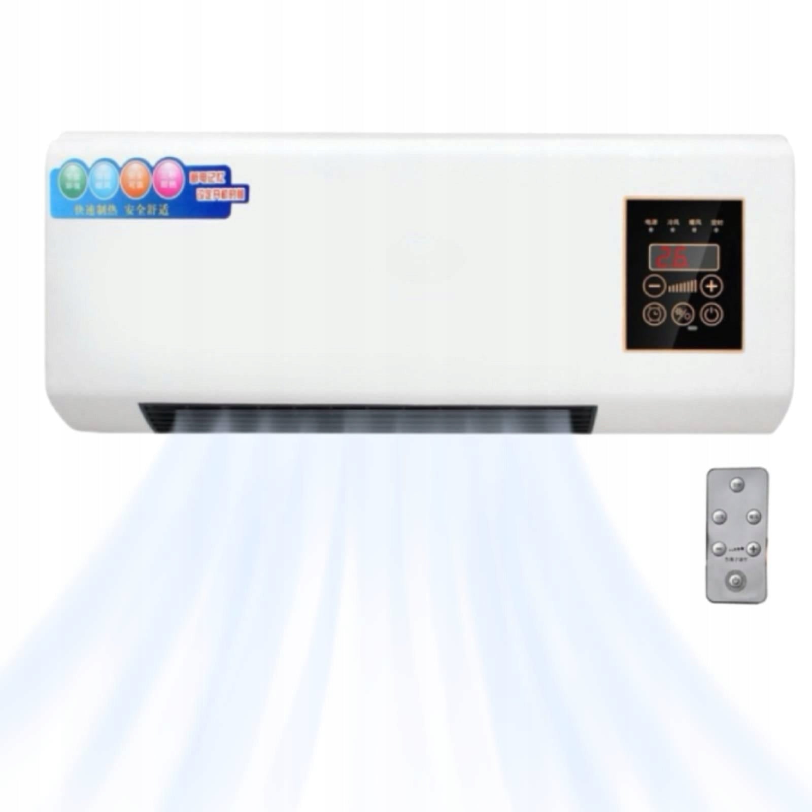 Mini Split Air Conditioner Heater Air Heating Cooling System with White