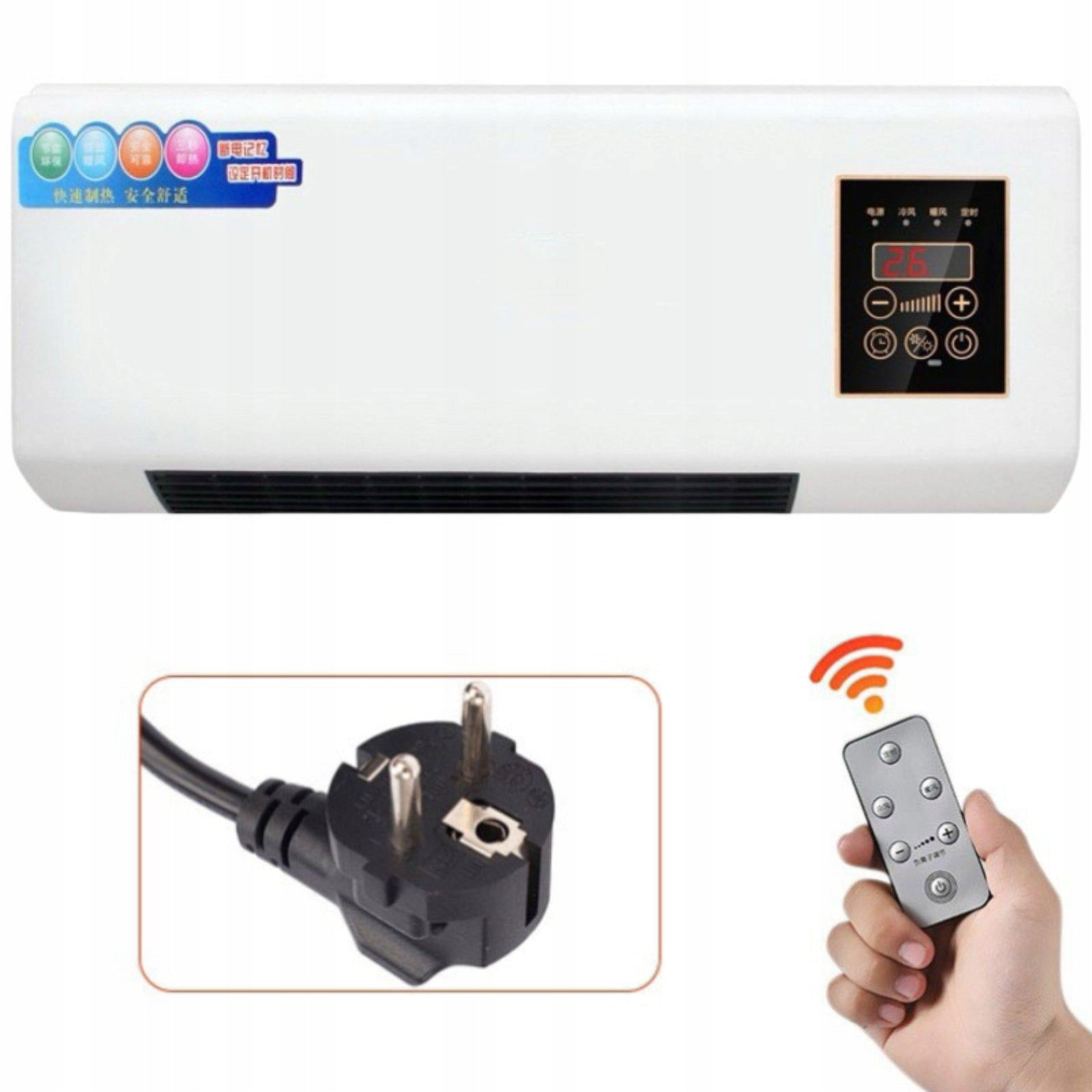 Mini Split Air Conditioner Heater with Heat Pump Timer Smart White