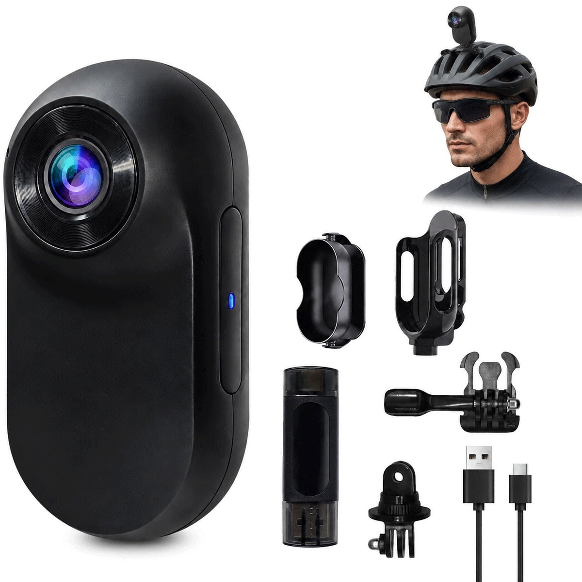 Mini Sports Camera 1080P HD Portable With 32GB Memory Card For Sports