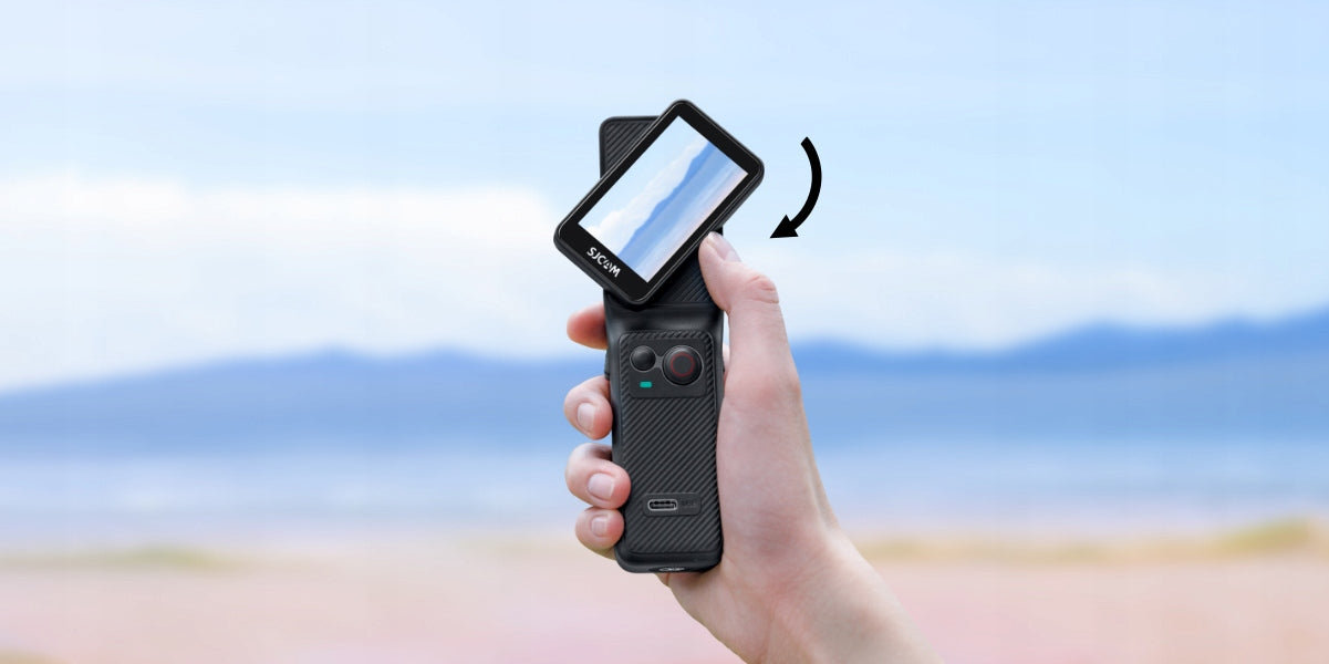 Mini Sports Camera SJCAM C400 Rotating Screen Remote Control WiFi White 4K 7h Brand SJCam