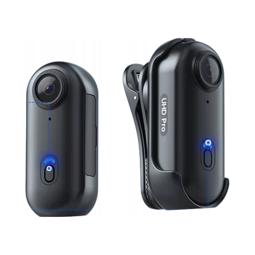 Mini Sports Camera with WiFi, Full HD 1080P BLACK Magnetic Clip Holder