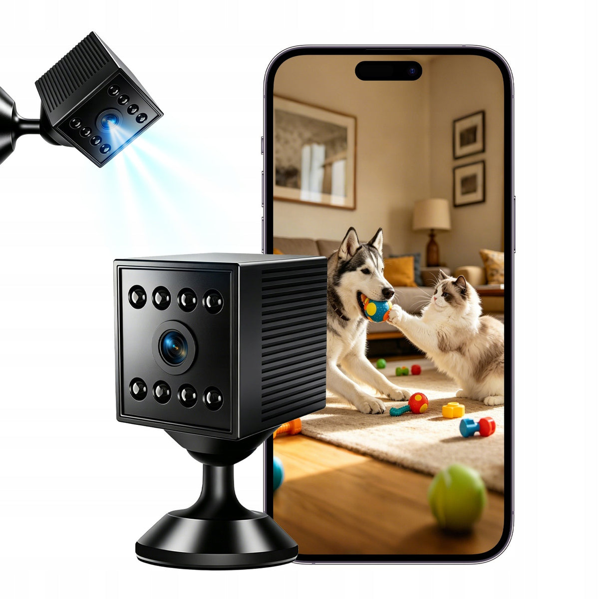 Mini Spy Camera Hidden WiFi 1080P 2Mpx IR Night Motion Detection Aku