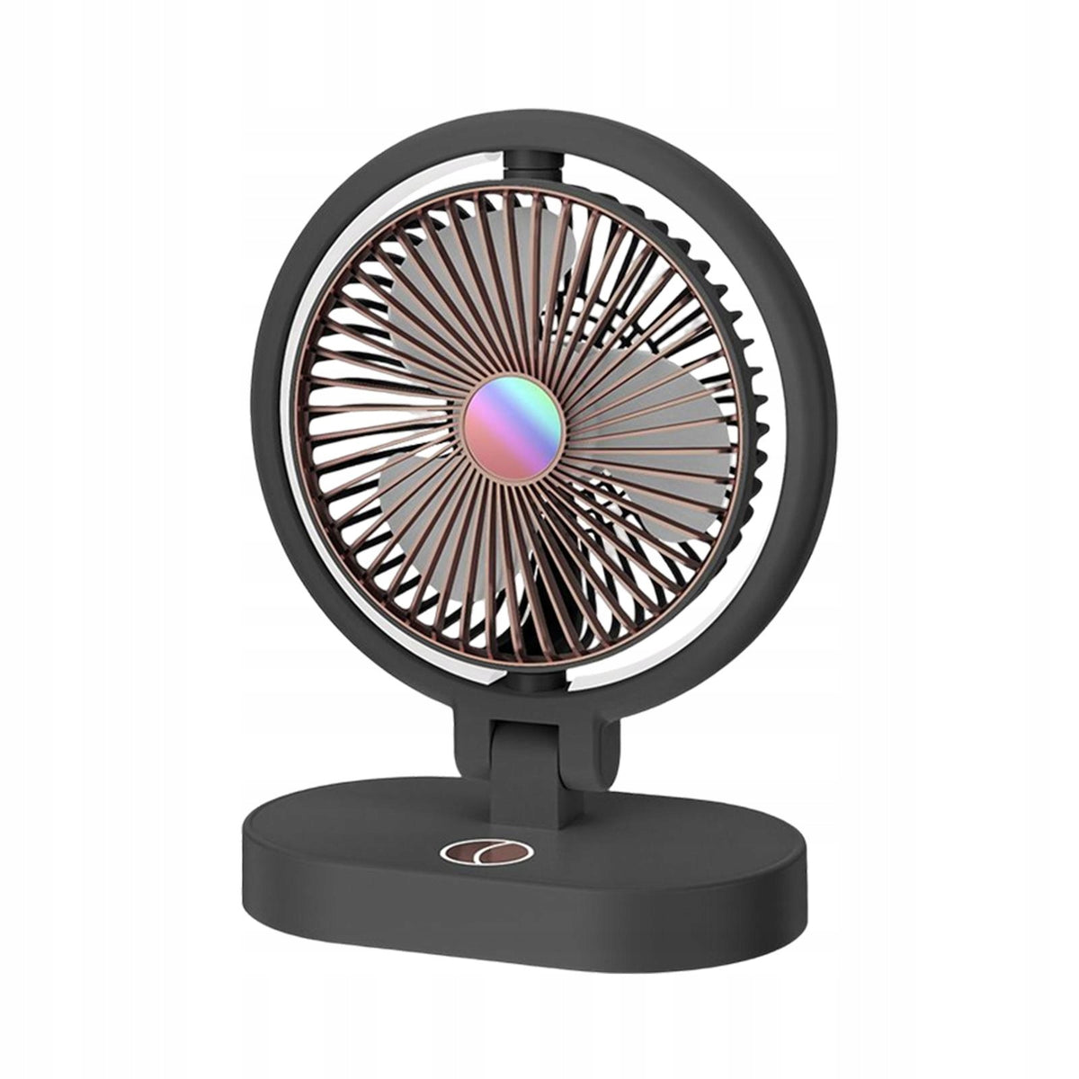 Mini Table Fan Adjustment Rotation Black Aureate Model Wentylator biurkowy Zasilany przez port USB
