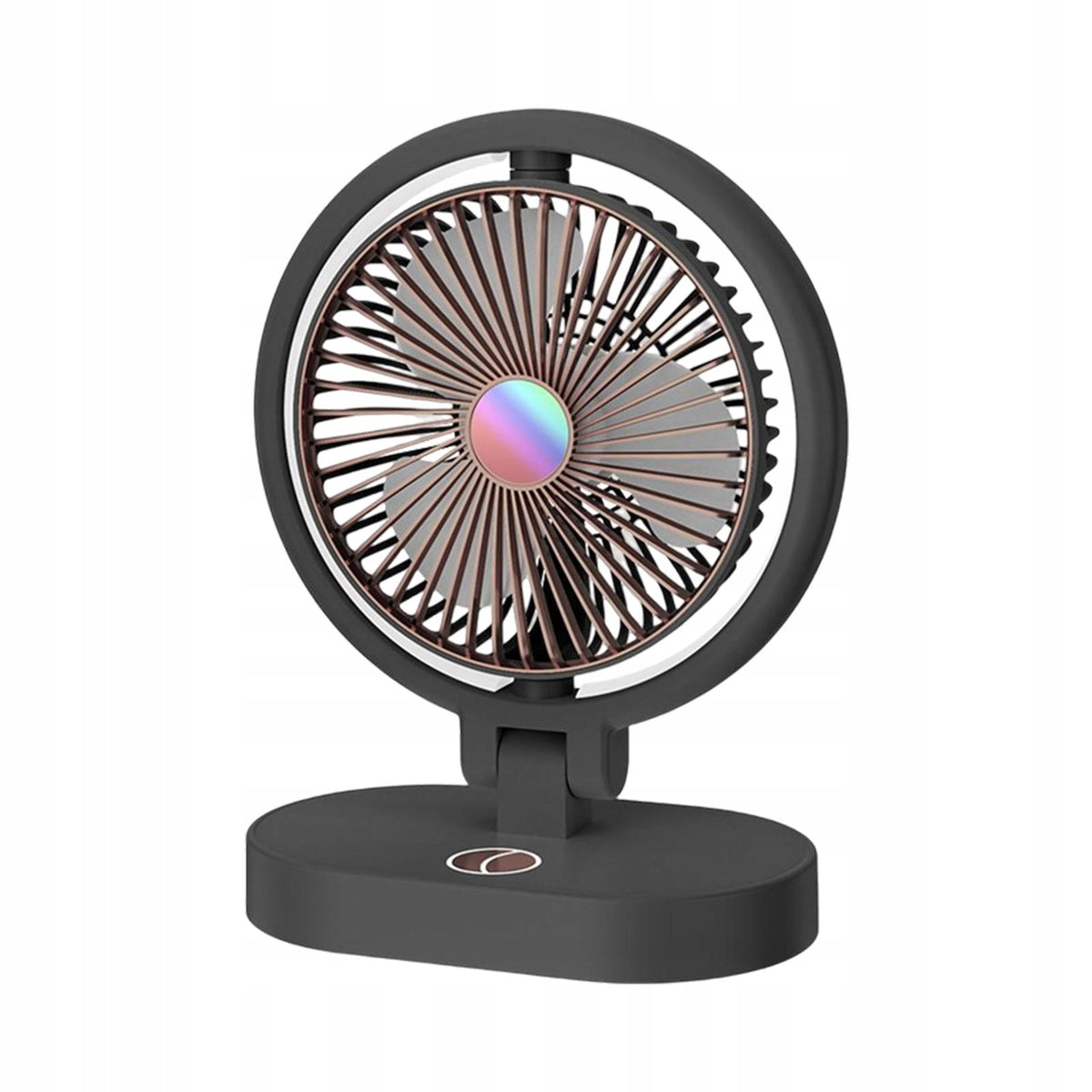Mini Table Fan Adjustment Rotation Black Aureate