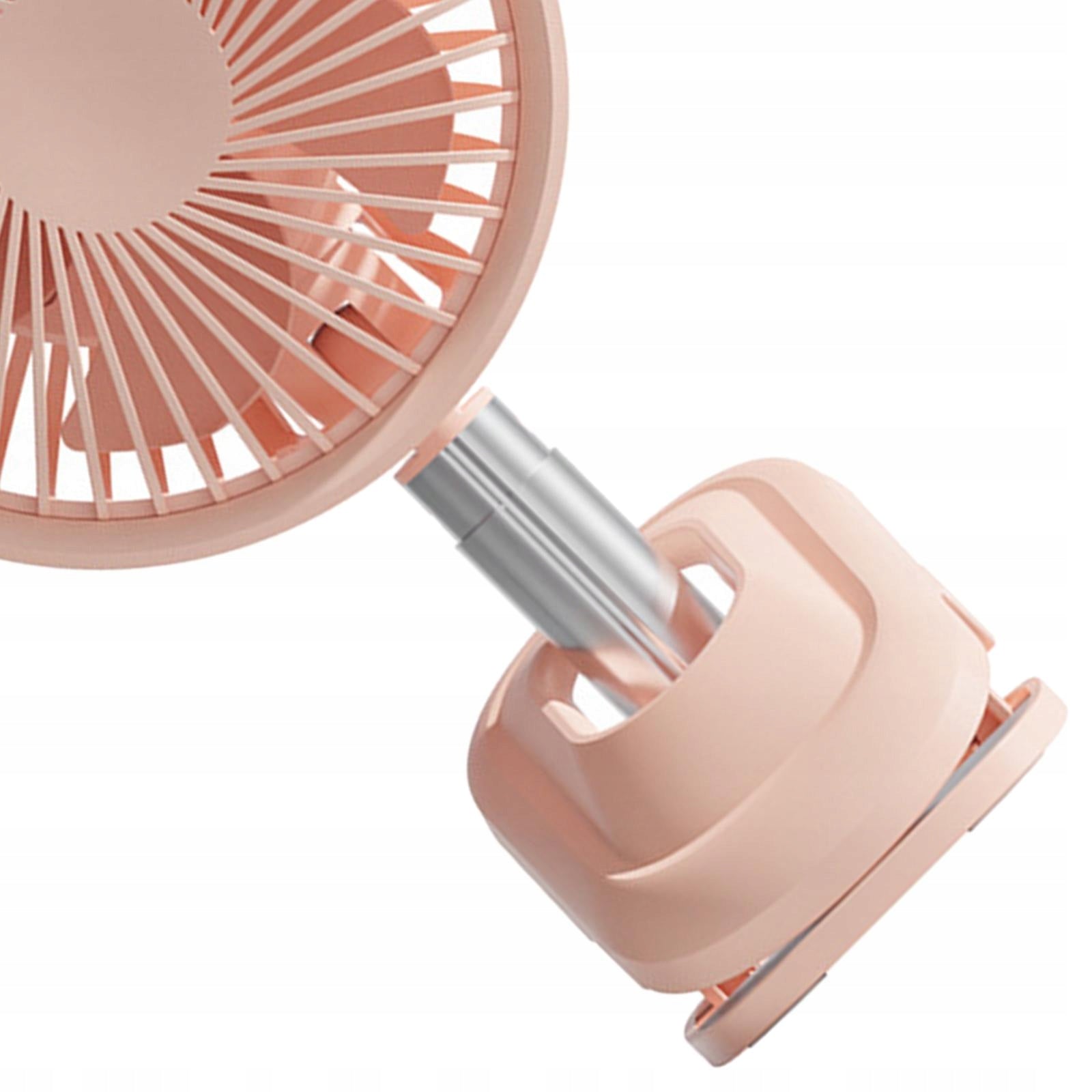 Mini Table Fan Clip On Type Cooler 360 Degree pink Range of energy efficiency classes A+++ - D