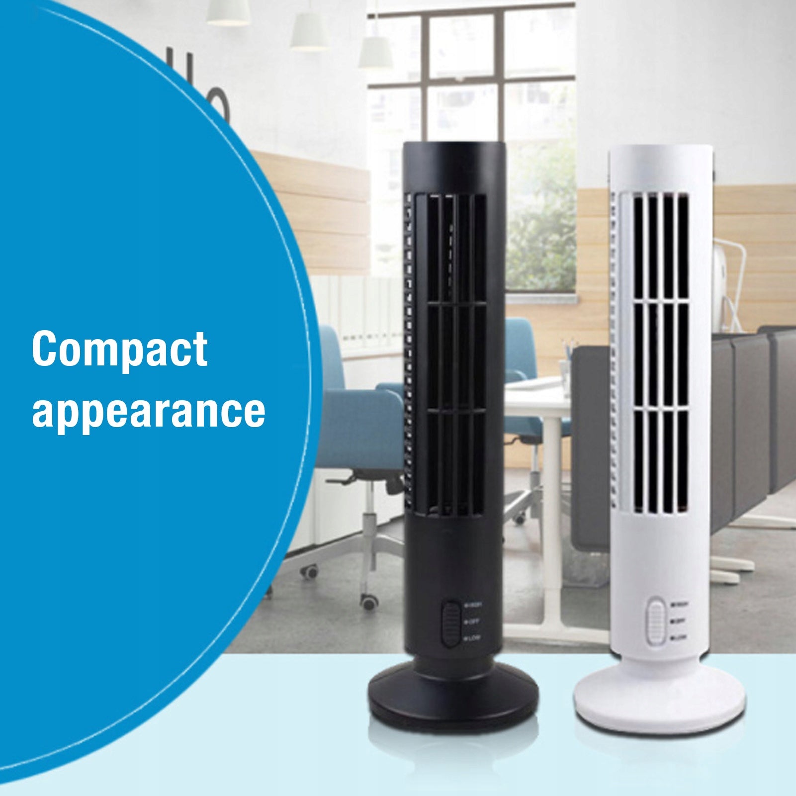 Mini Tower Fan Bladeless Desk Fan Quiet AF Type not specified