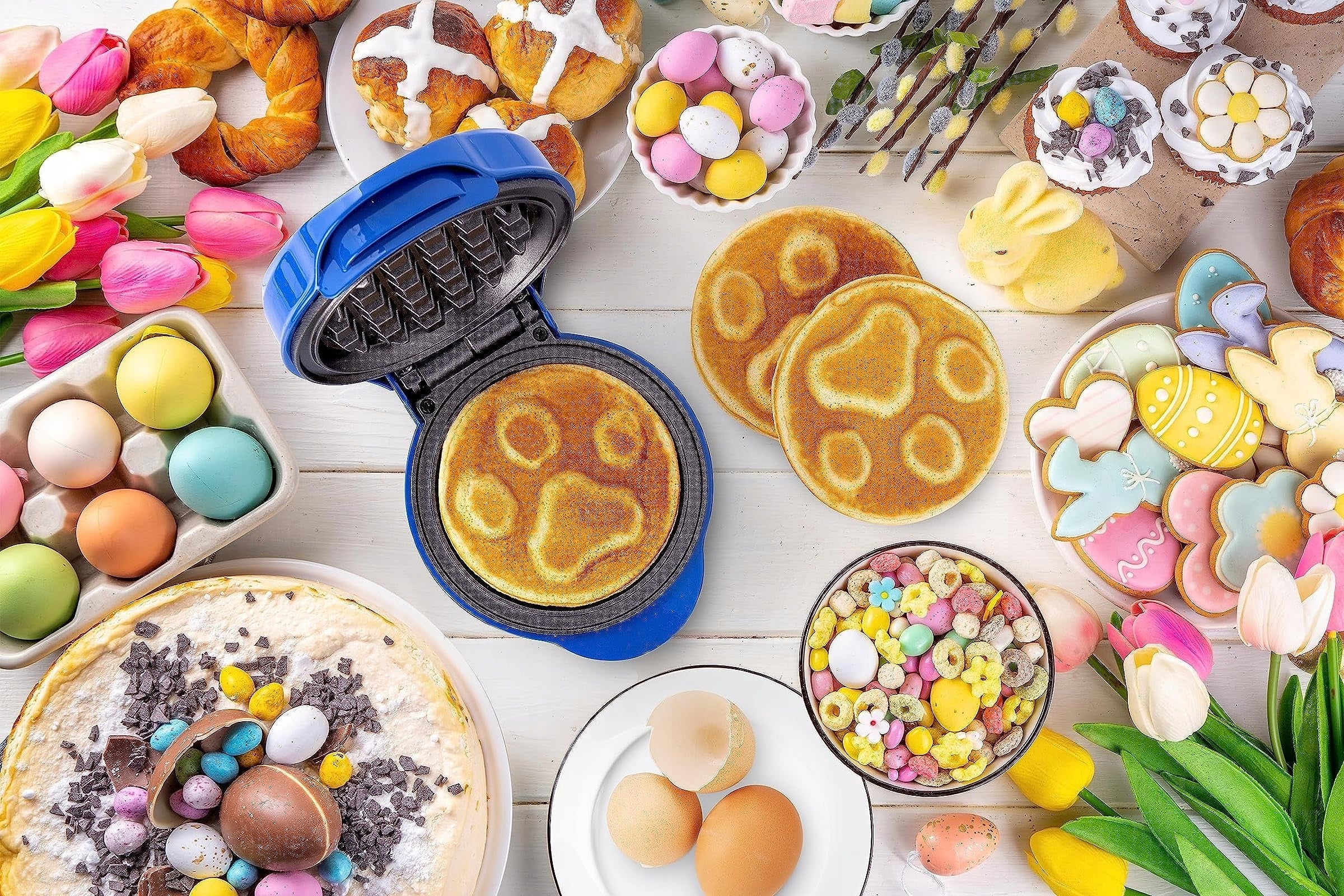 Mini Waffle Iron Paw Patrol 550W Blue Paw Brand Bestron