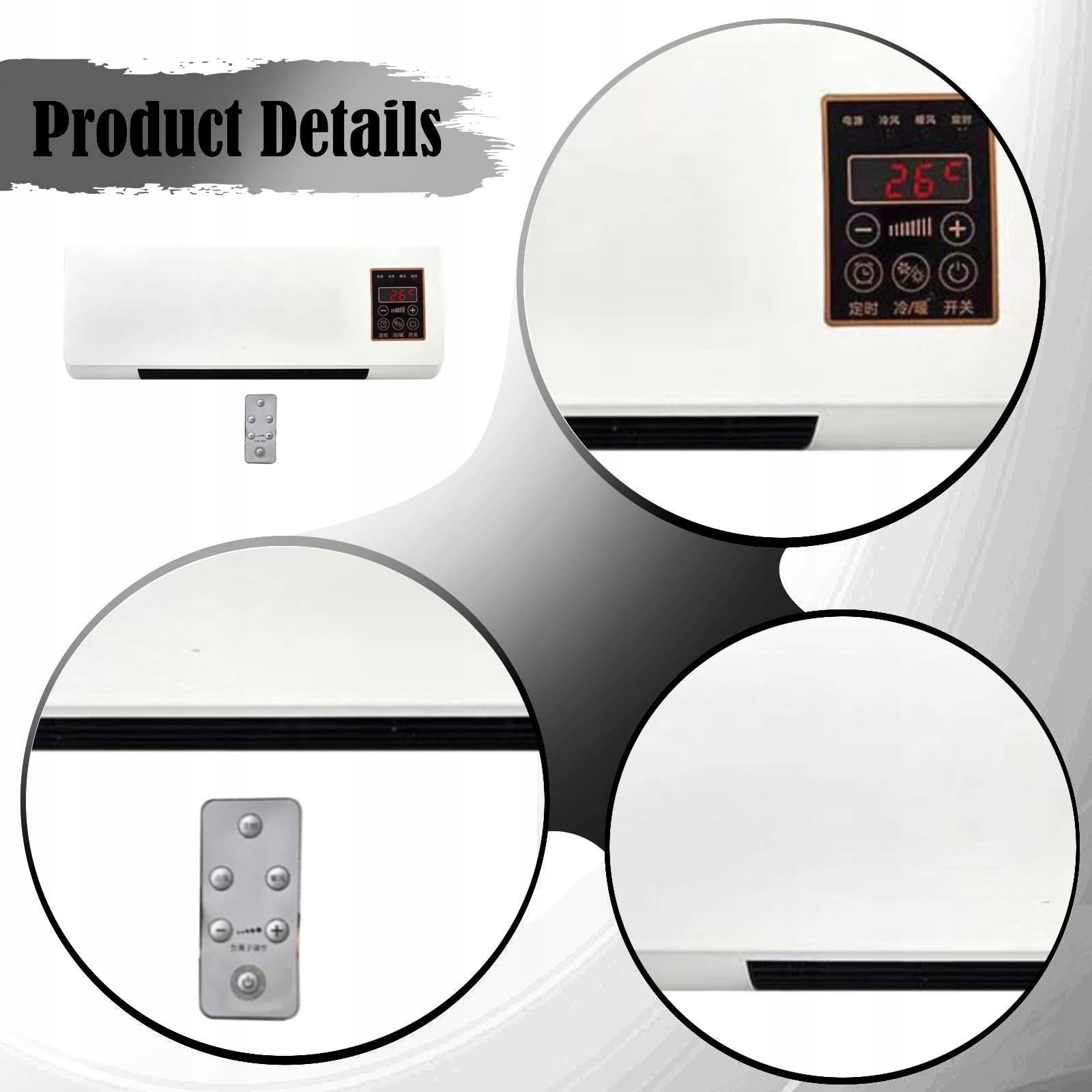 Mini Wall Air Conditioner Air Heating Cooling System Compact Portable with Manufacturer of a medical device does not apply