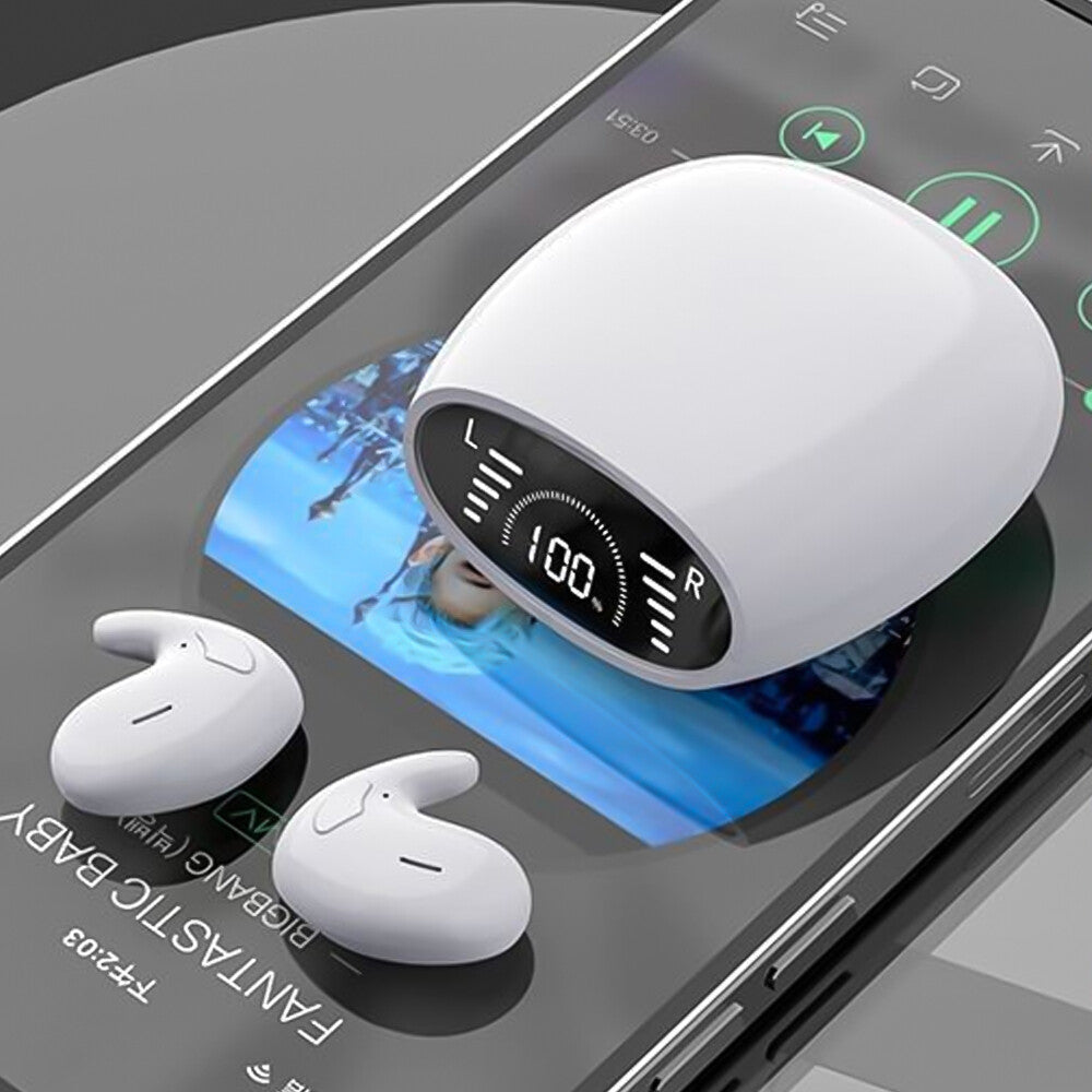 Mini Waterproof Hi-Fi Stereo Sleeping Headphones - White