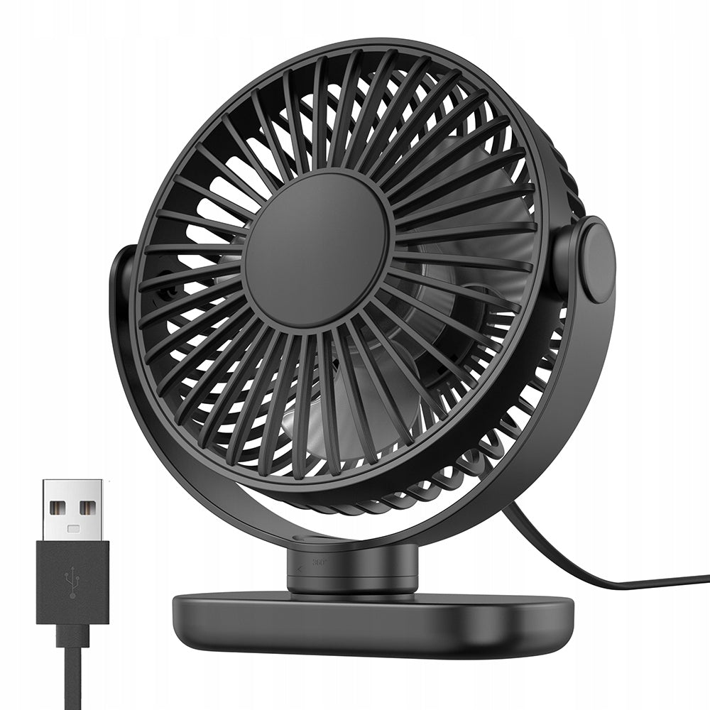 Mini Wentylator USB TOPK Przenośny Cichy do Biurka Podróży