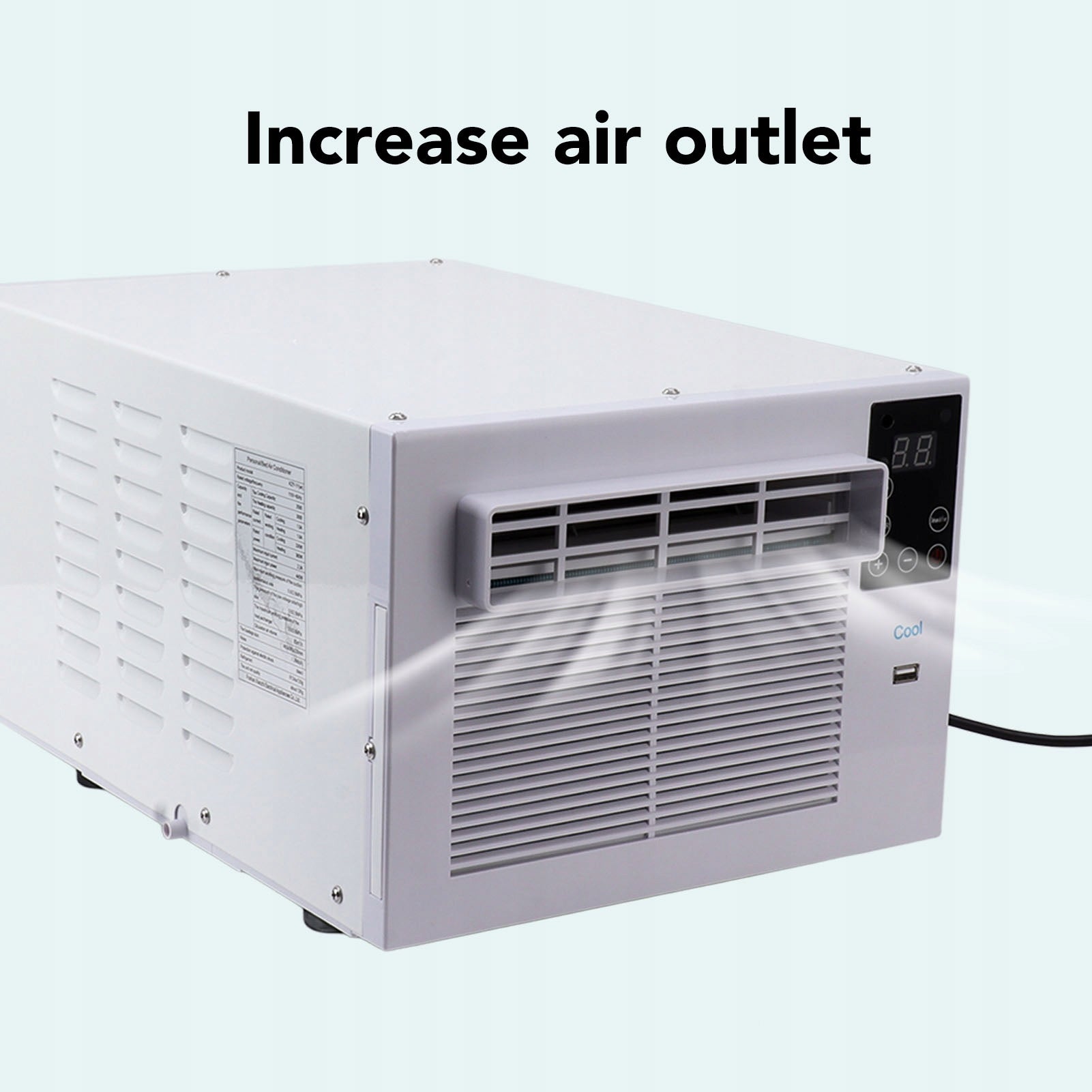 Mini -air conditioner with strong cooling mini air conditioner with 1,5 m N7 Range of energy efficiency classes A - G