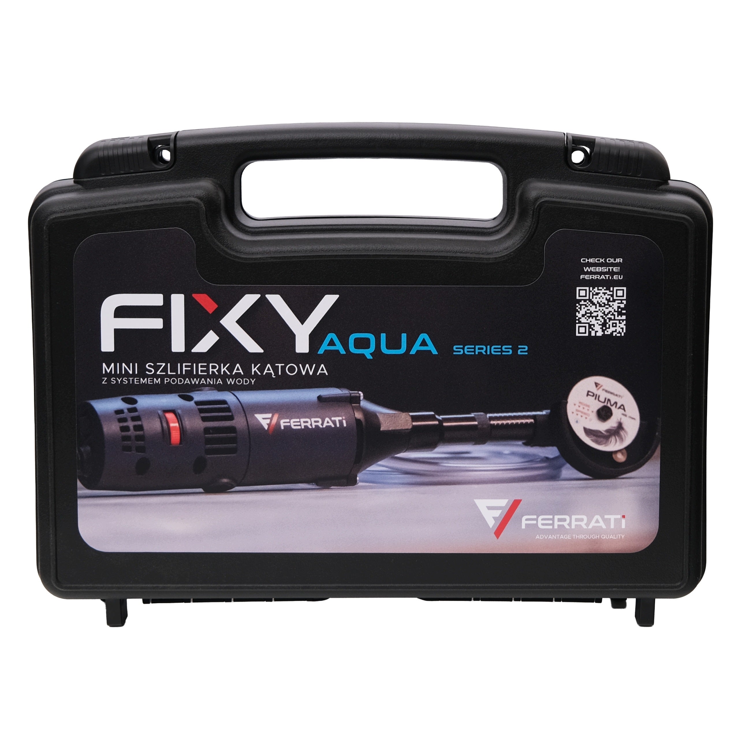 Mini angle grinder for stoneware, ceramics FERRATI FIXY AQUA series 2 SET Manufacturer code F10306