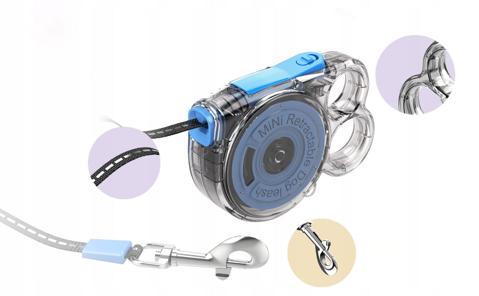 Mini automatické samonavíjecí vodítko pro psy a kočky 3m reflexní modré Manufacturer code Yiwu dylan