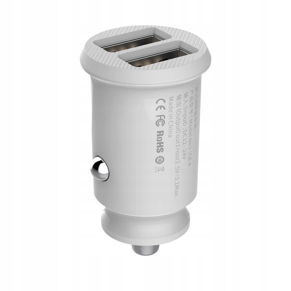 Mini charger Baseus Grain Car Charger CCALL-ML02 car 2xUSB-A 3.1A Output current 3100 mA