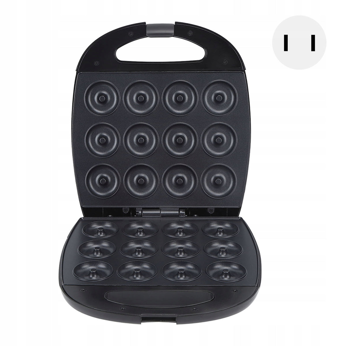 Mini -donuts with adjustable temperature double heating on the PW side Power rating 1 W