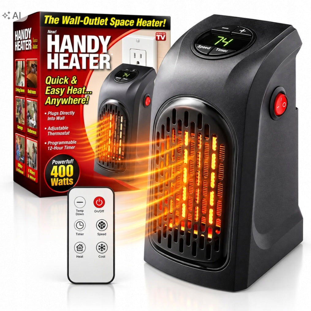 Mini electric heater HANDY HEATER 400w + remote control