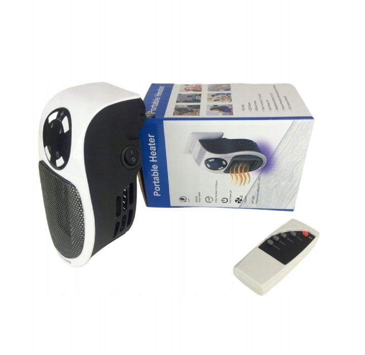Mini electric heater with remote control – compact and efficient heat source
