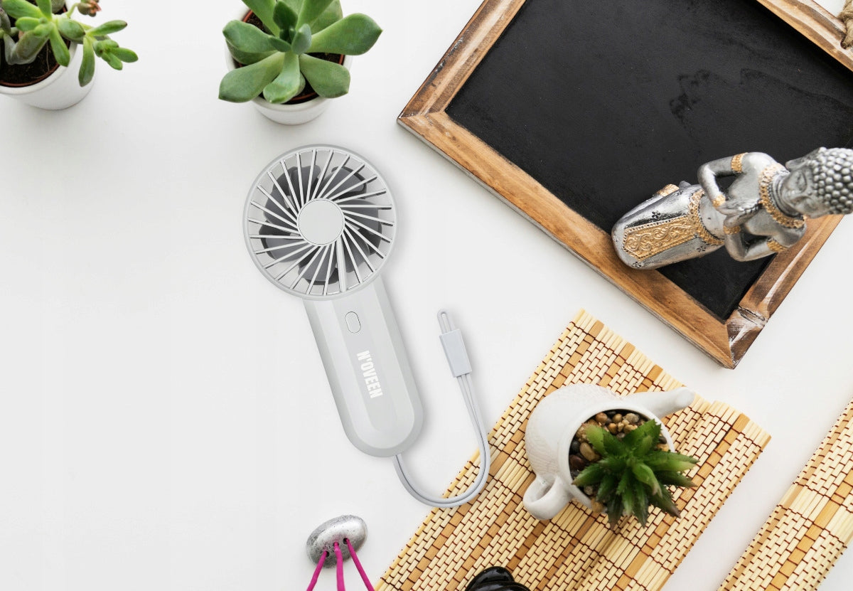 Mini fan Noveen F220 3 speed 4000 mAh Grey HAND SMALL Manufacturer code F220